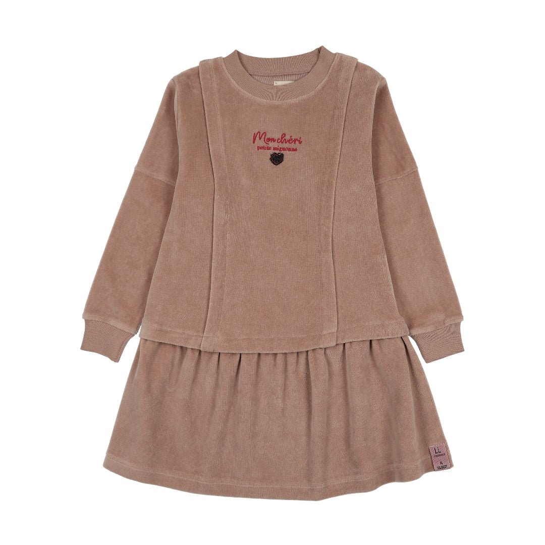 Dried Rose Velour Dress