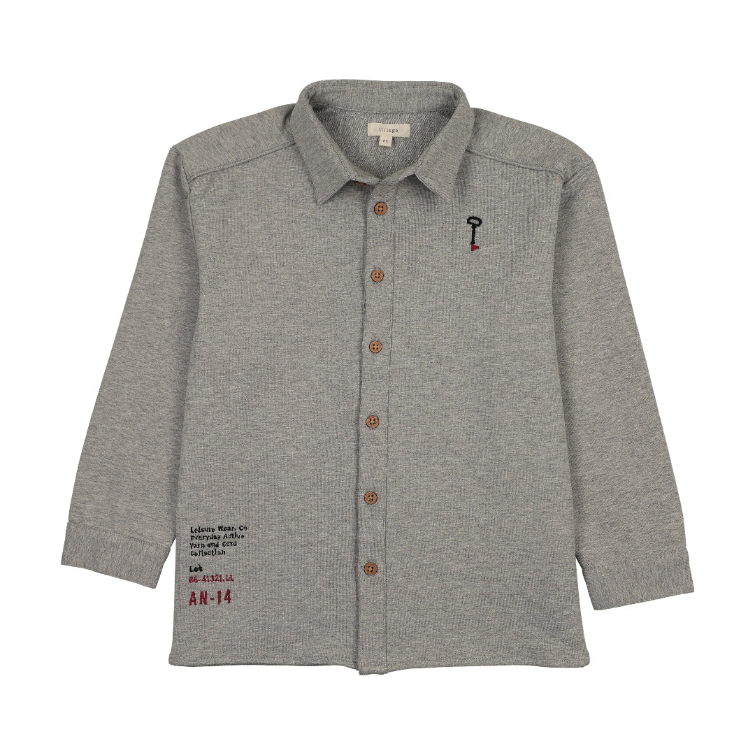 Light Gray Heather Limited Capsule Boys Long Sleeve Shirt