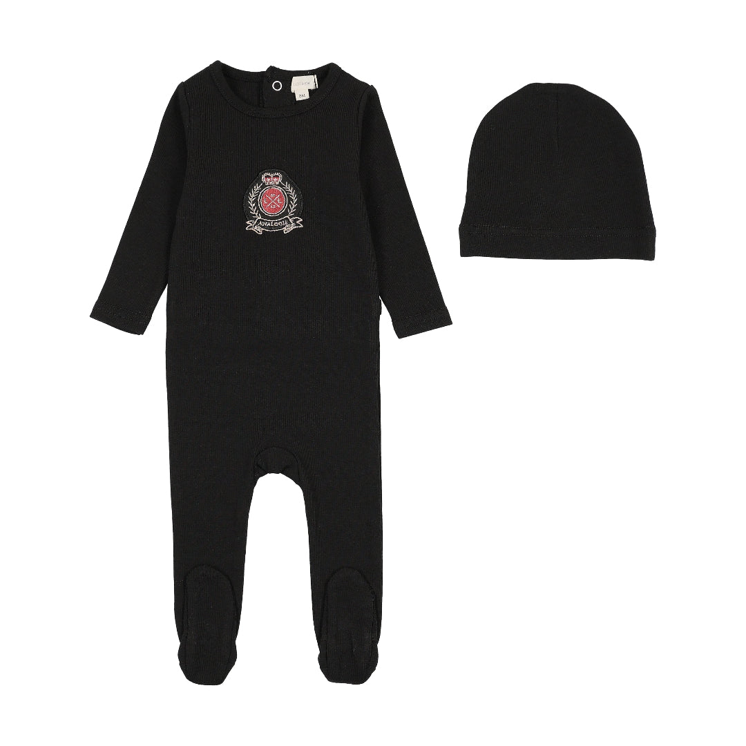 Black Classic Footie Set