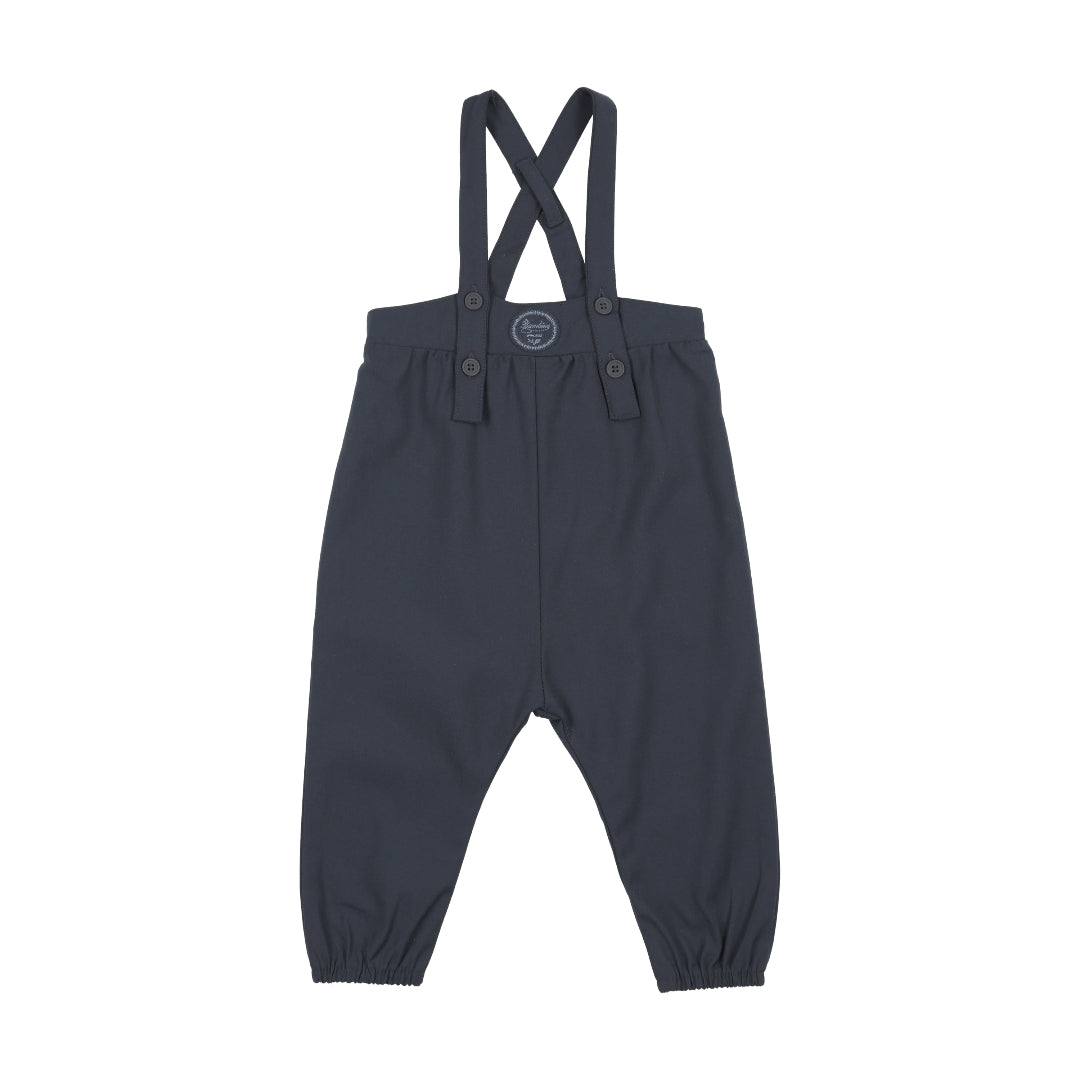 Navy Plaid Edition Boys Long Romper