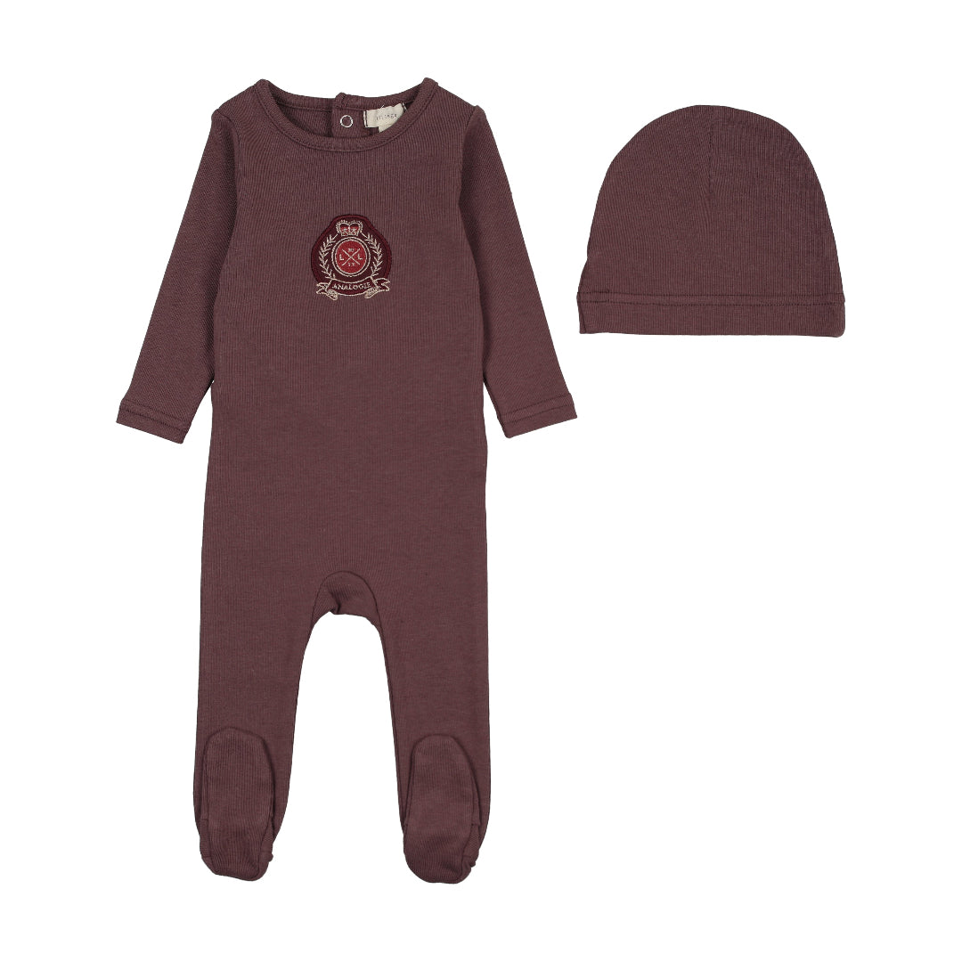 Vintage Purple Classic Footie Set