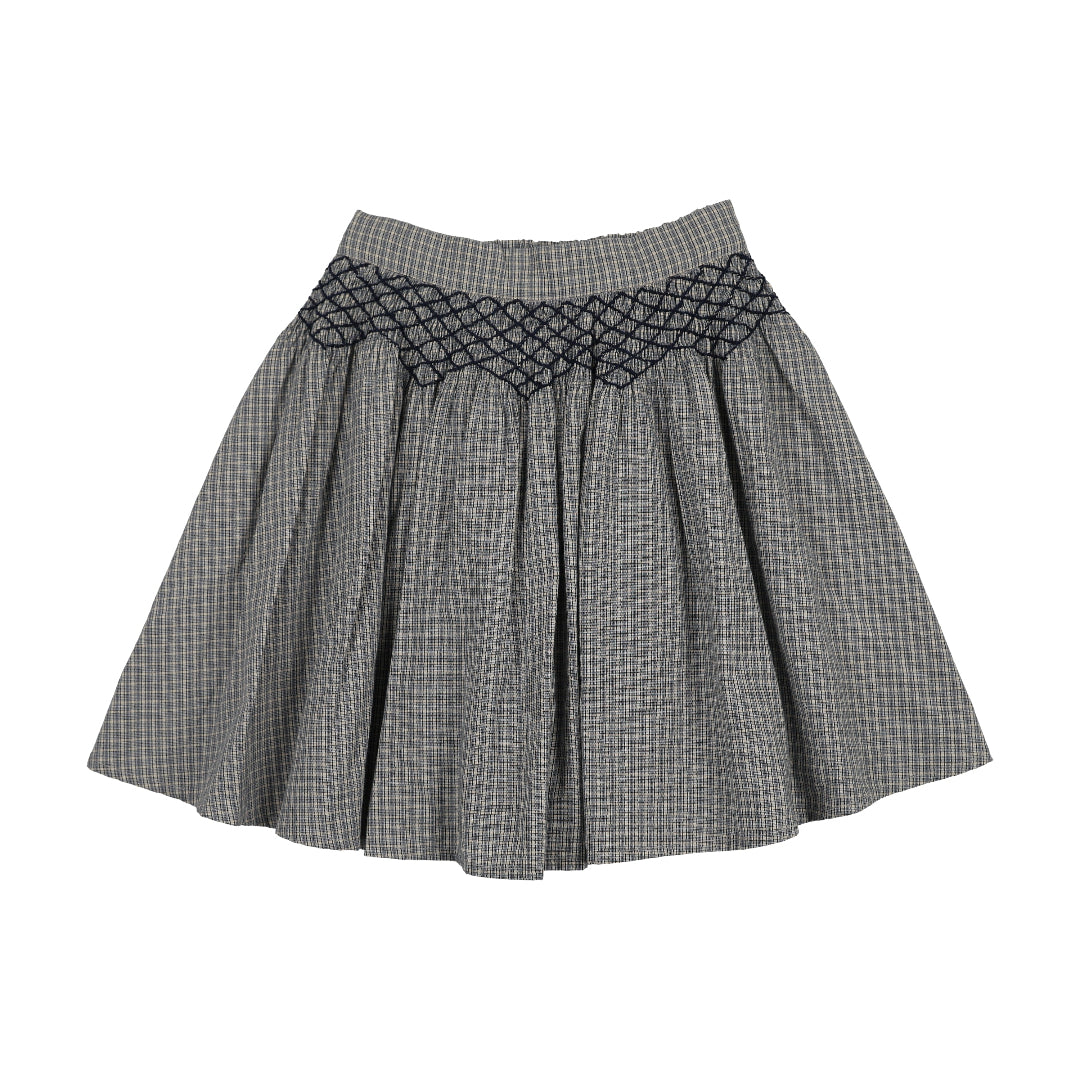 Dried Blue Plaid Edition Girls Skirt