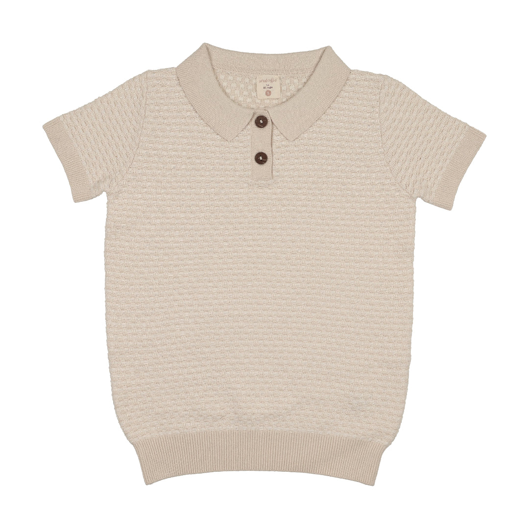 Wheat Multi Knit Polo