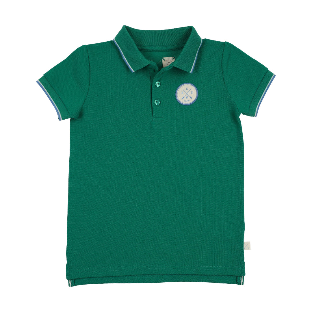 Electric Green Boating Crew SS Polo