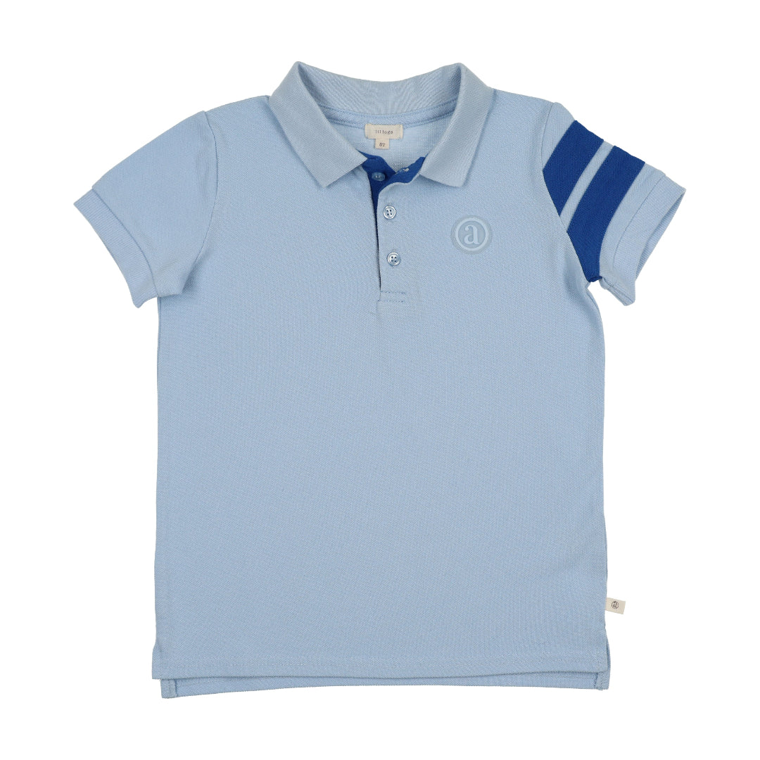 Light Blue Stripe Detail S/S Polo