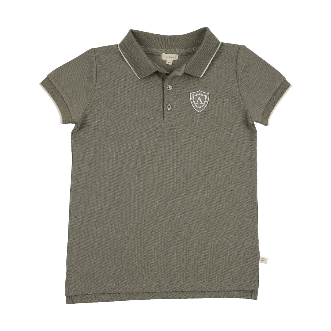 Olive Green S/S Logo Polo