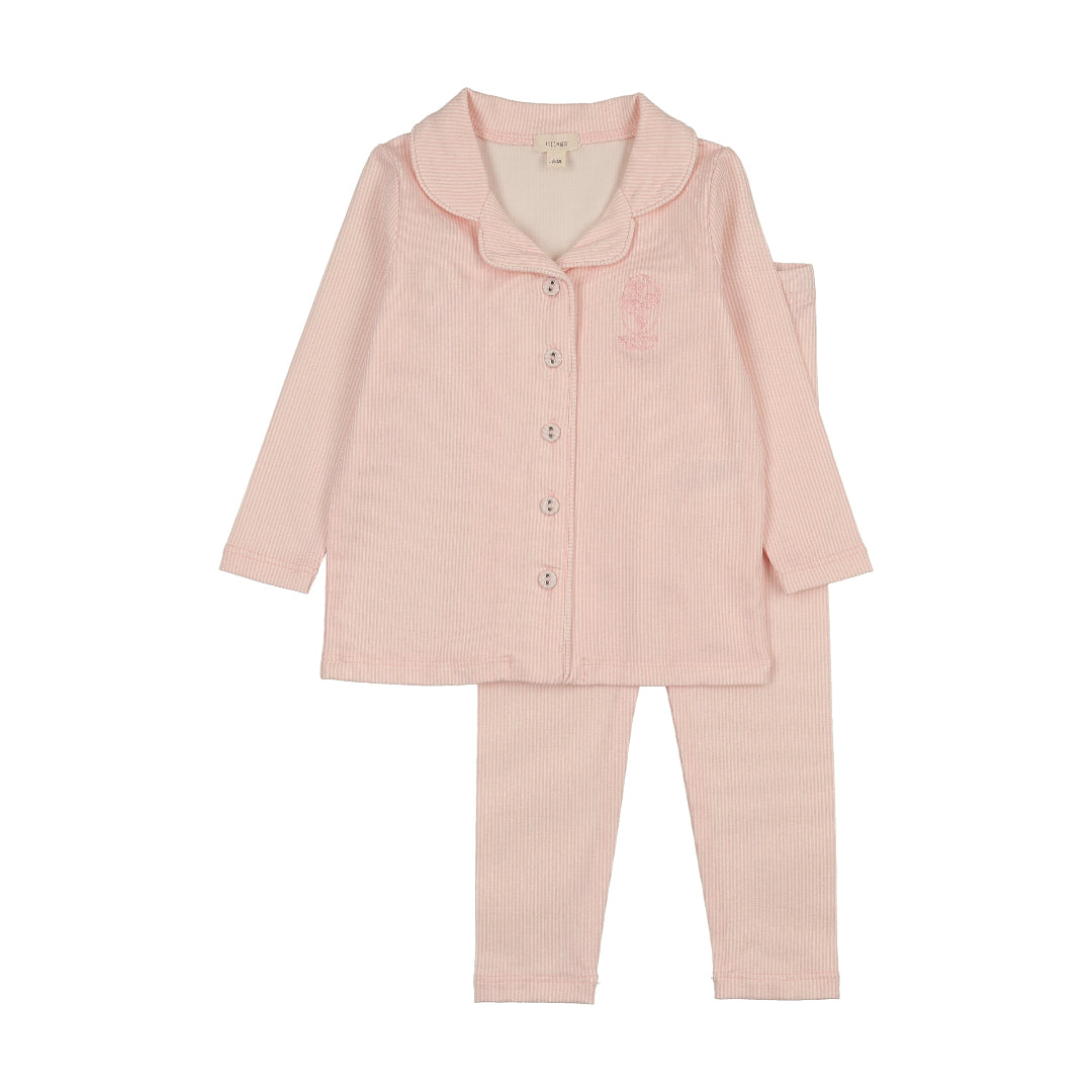 Pink Sailor Stripe Lounge Set