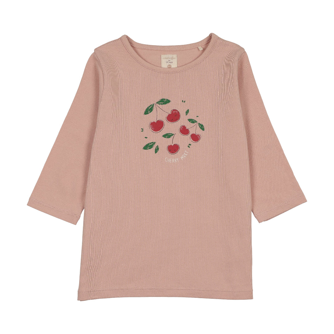 Pink Common Folk 3/4 Sleeve Tee