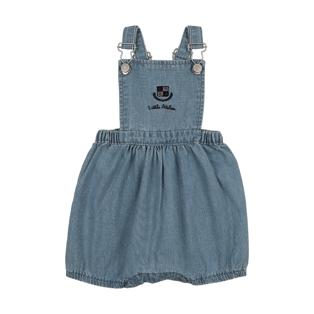 Mid Blue Wash Denim City Girls Romper