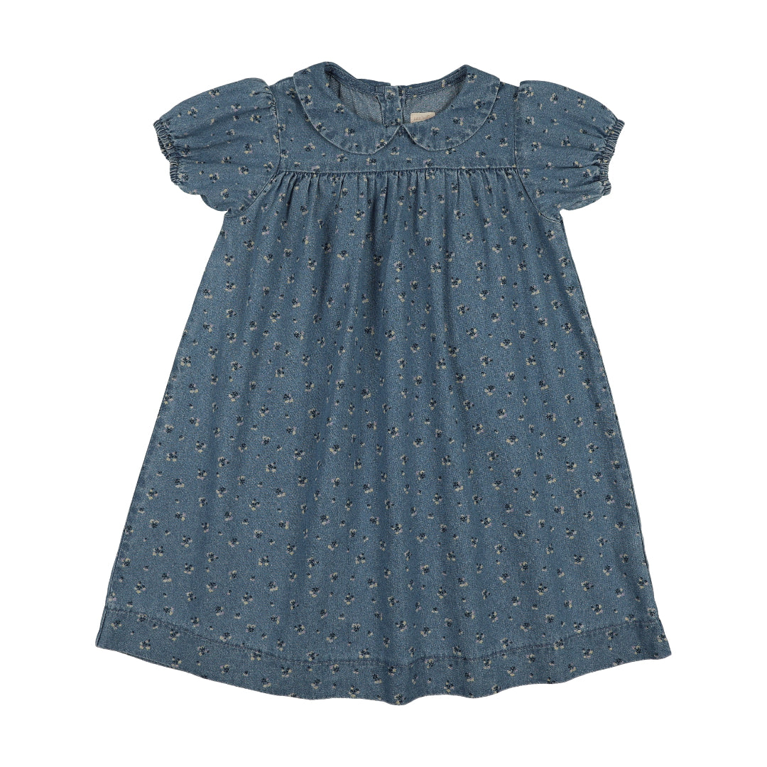 Blue Dainty Denim SS Dress
