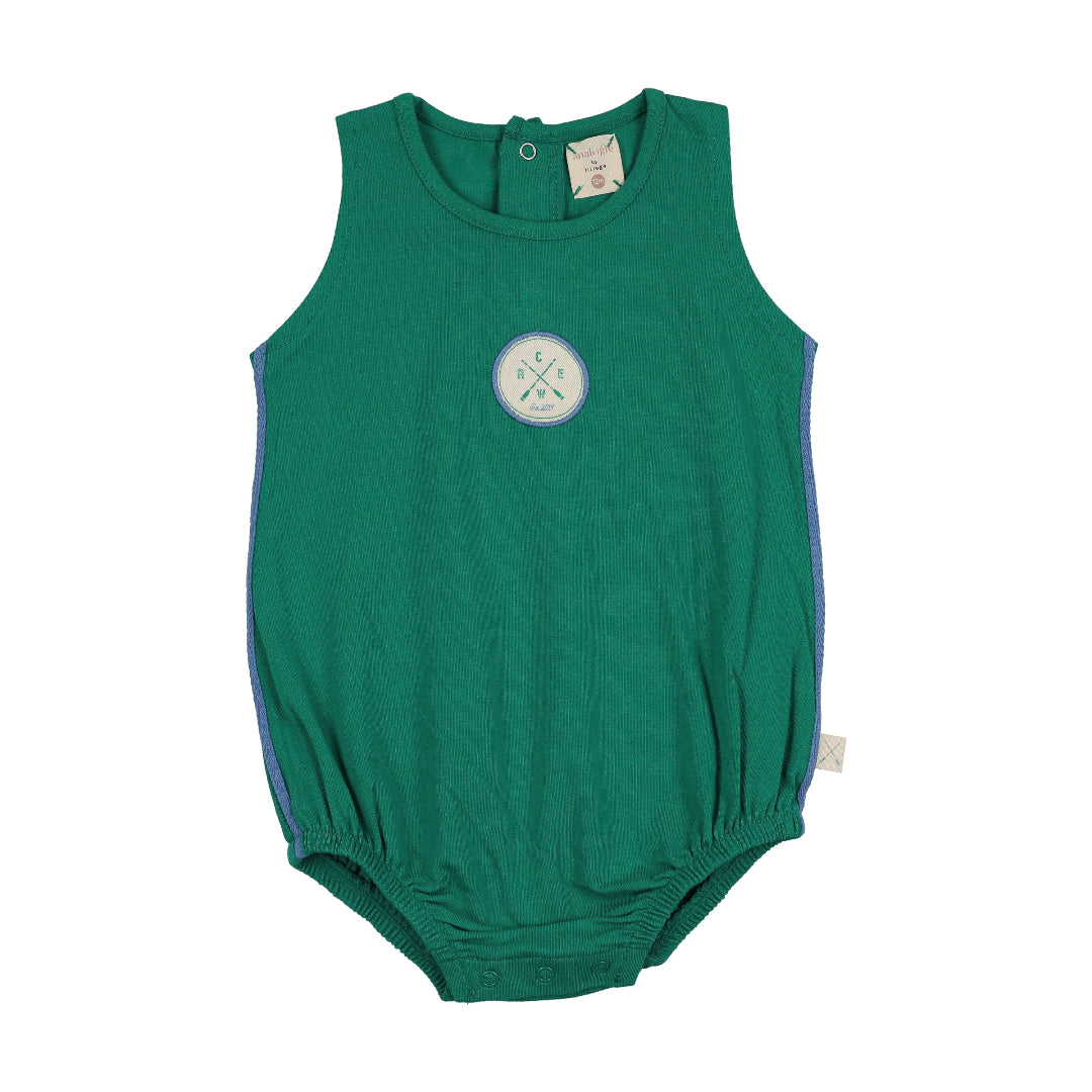 Electric Green Boating Crew Bubble Romper