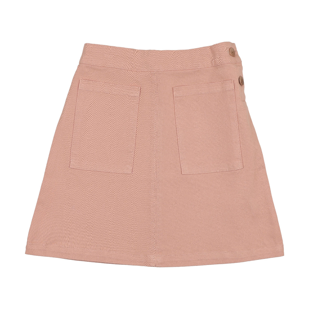 Pink Common Folk Twill Skirt