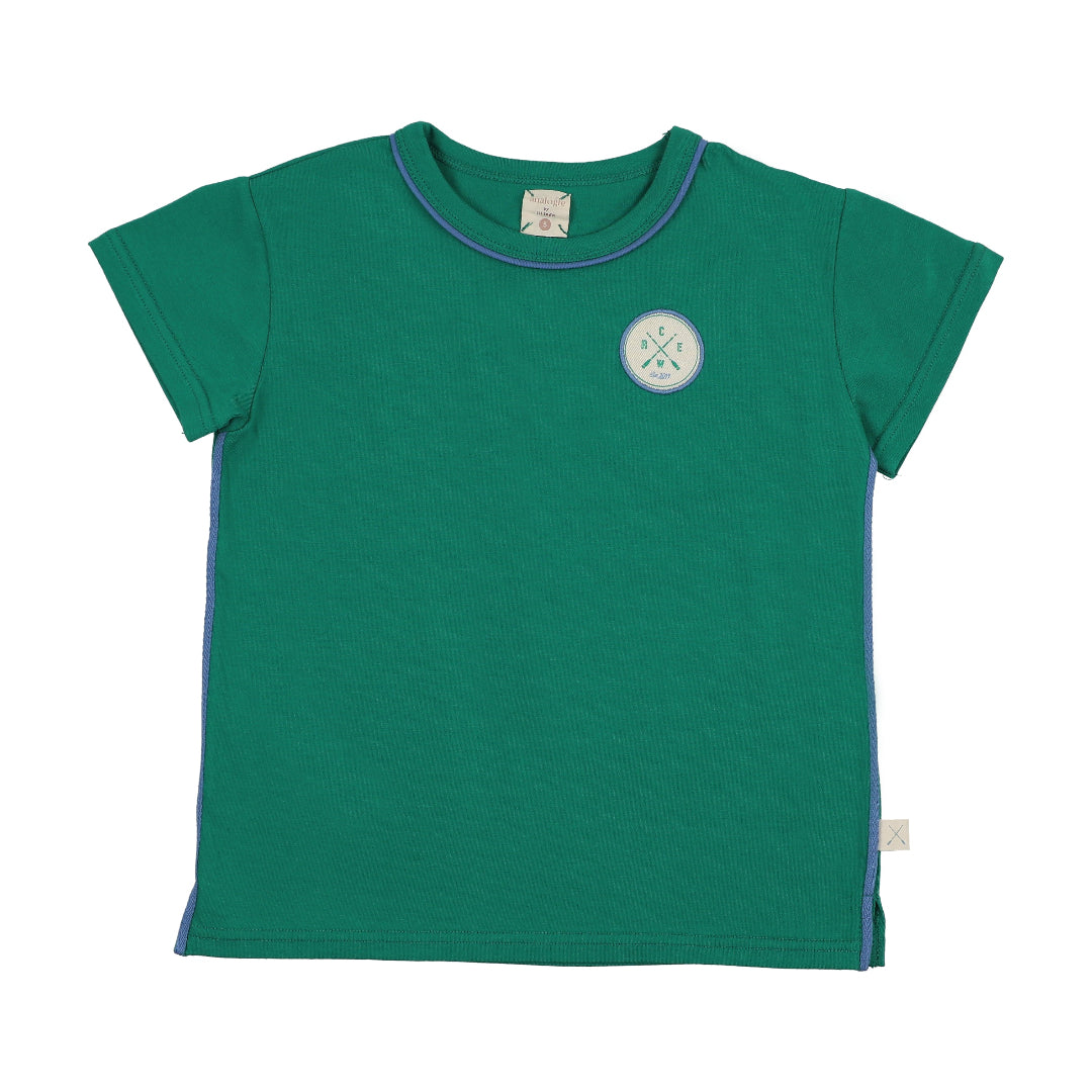 Electric Green Boating Crew Patch Tee