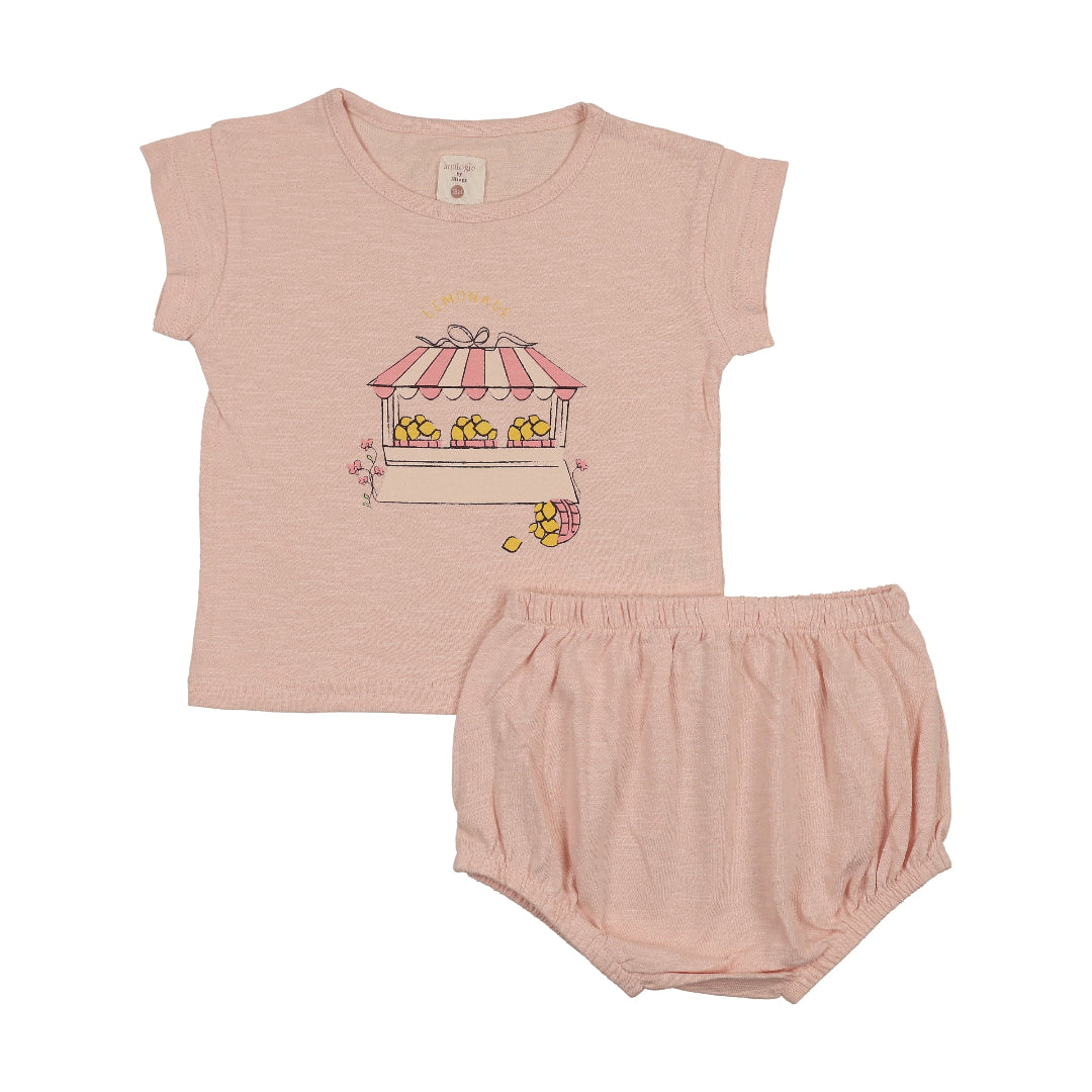 Cloud Pink Lemon Toddler Set Girls