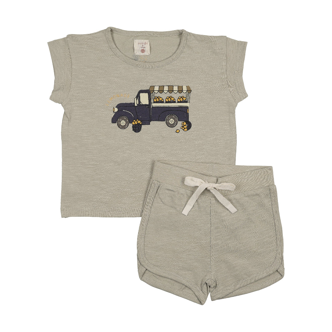 Pale Blue Lemon Toddler Set Boys