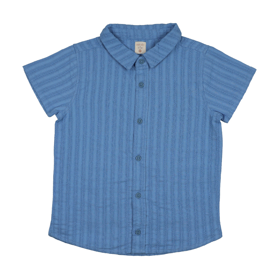 Fresh Blue Downtown SS Button Down Shirt