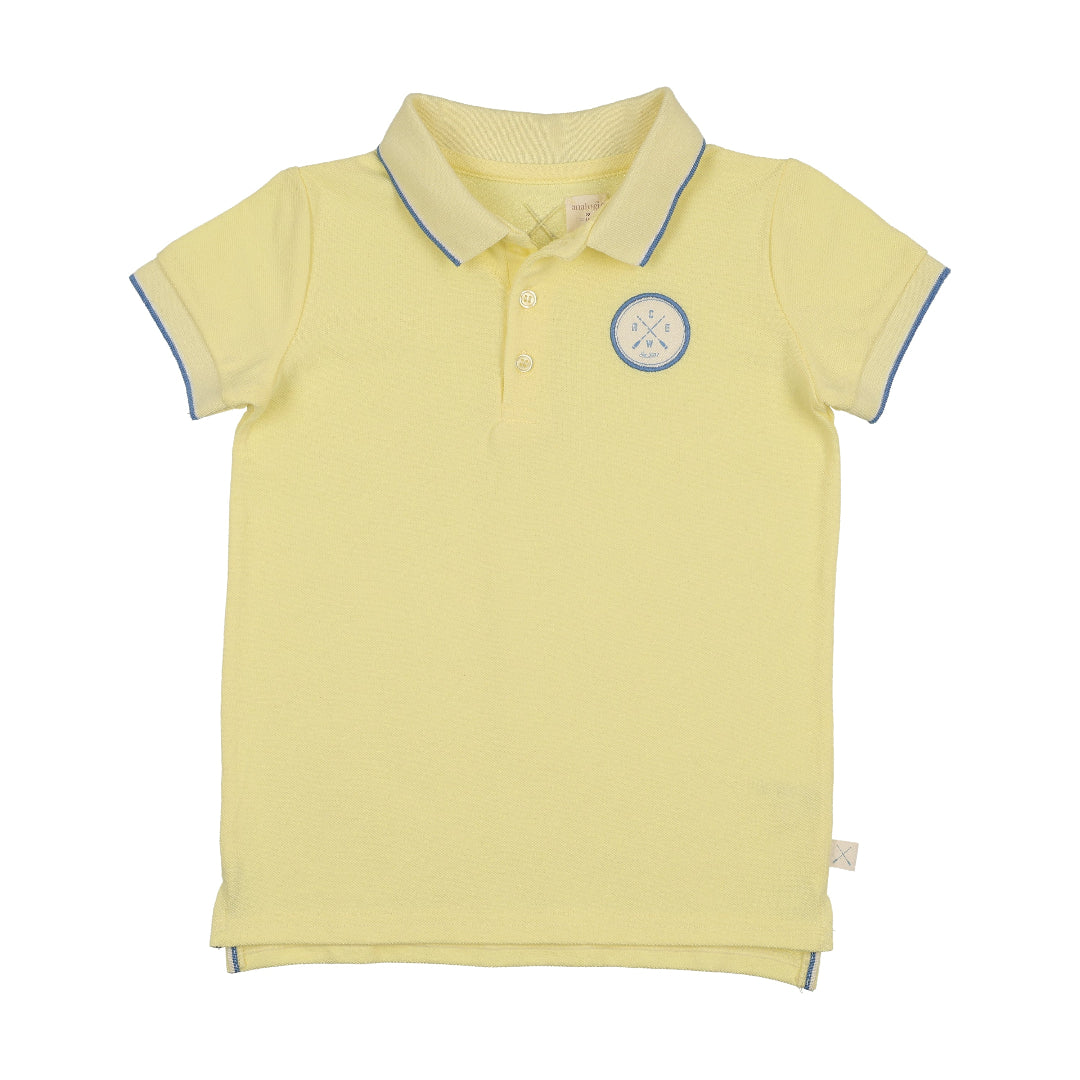 Yellow Boating Crew SS Polo