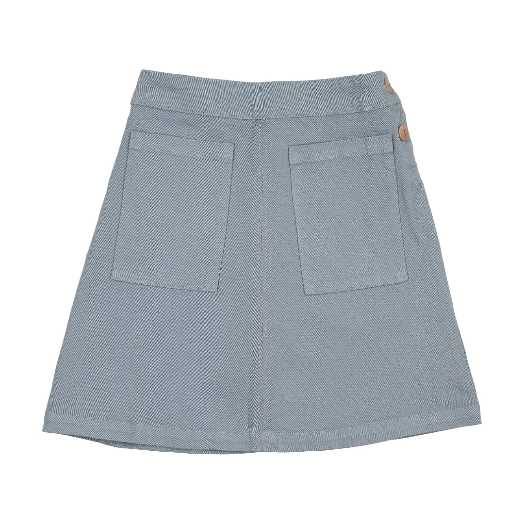 Blue Common Folk Twill Skirt
