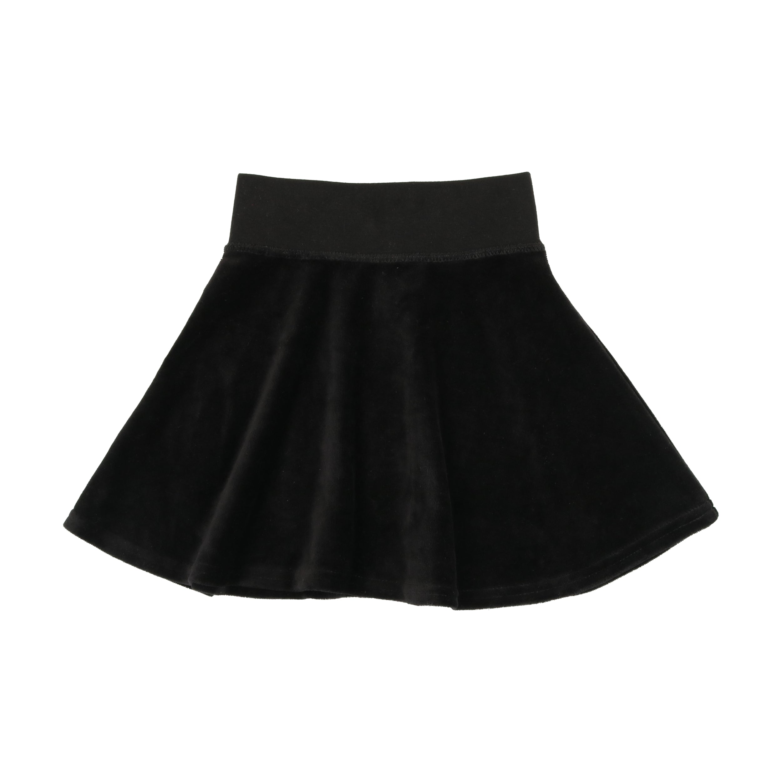 Black Velour Circle Skirt
