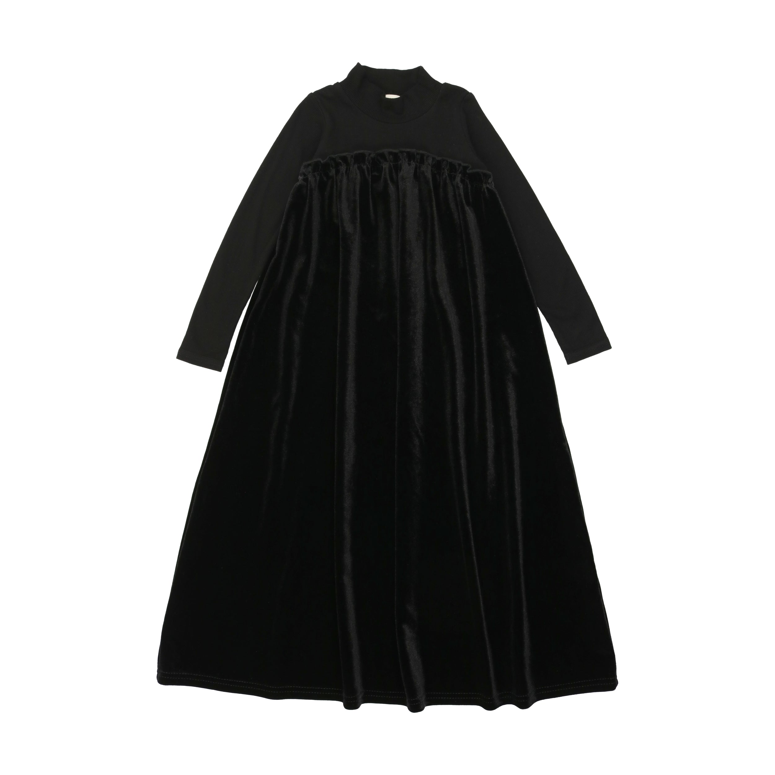 Black Velour Maxi Dress