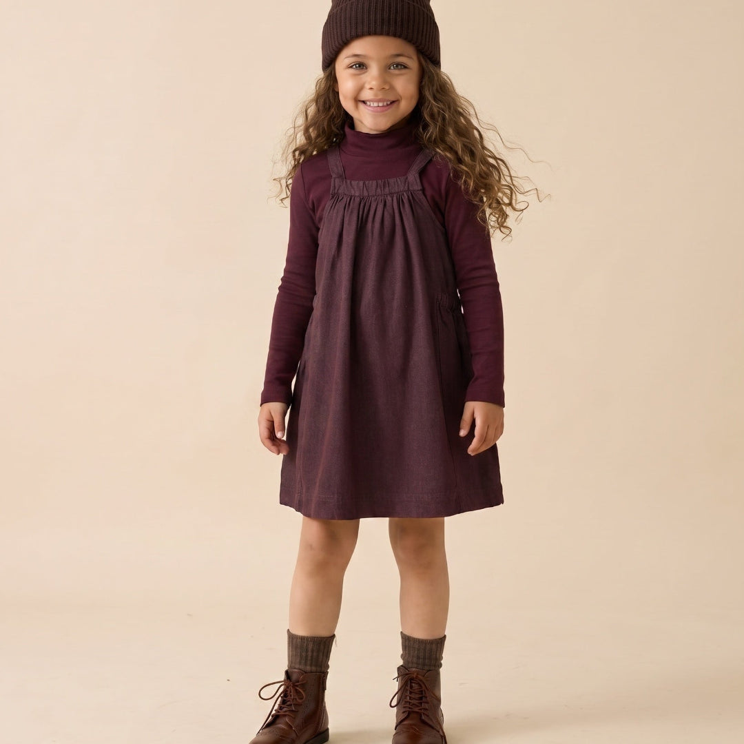 Burgundy Denim Rugged Threads Jumper
