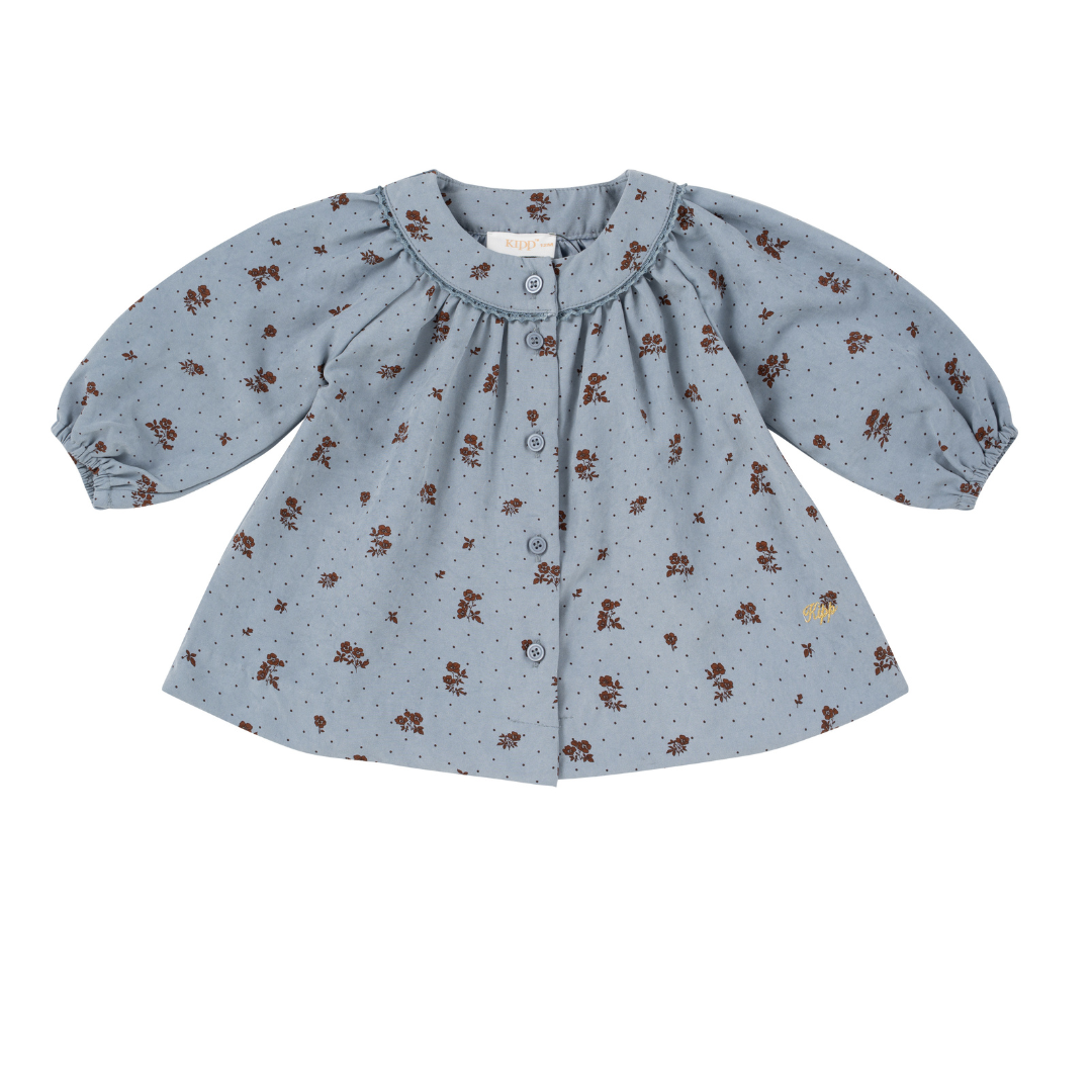 Blue Lyla Floral Blouse