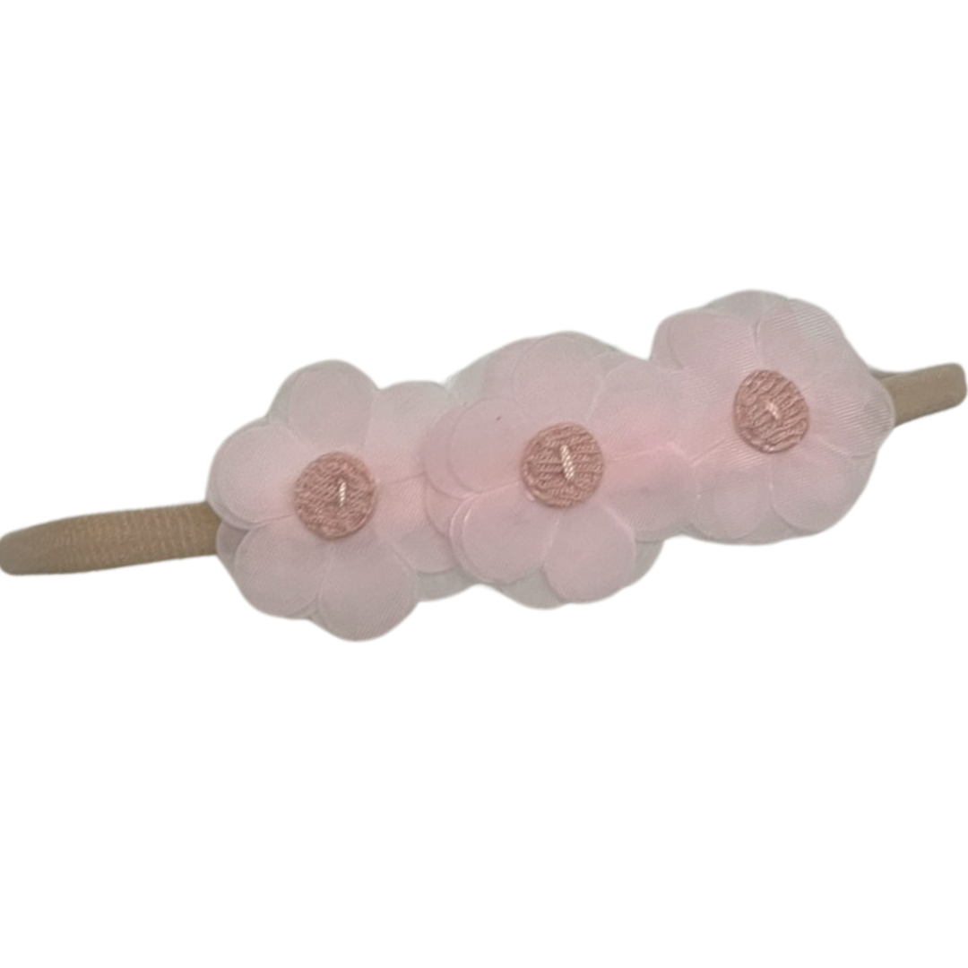 Pink Mini Ella Flower Baby Band