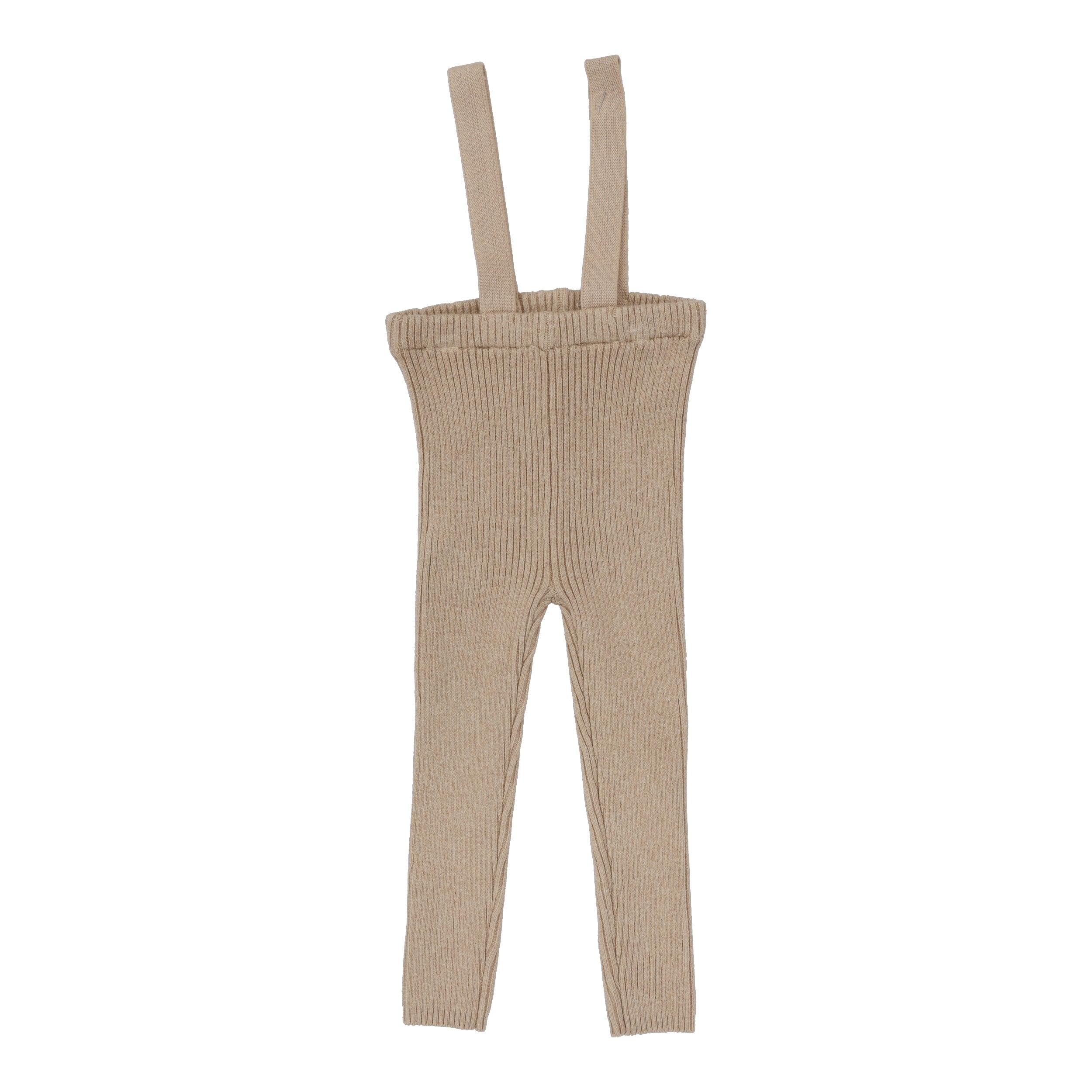 Oatmeal Knit Suspender Leggings