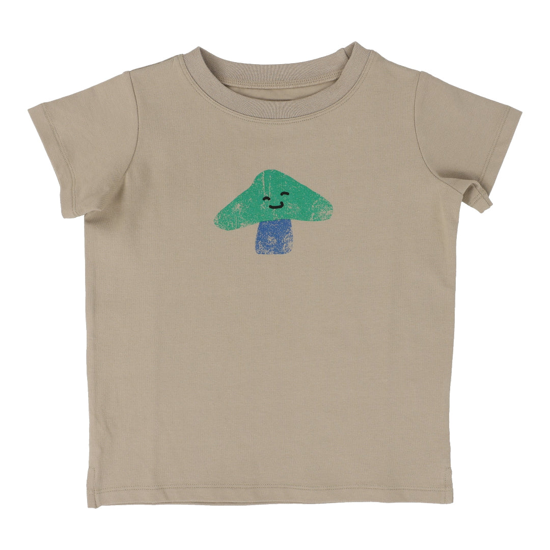 Taupe Mushroom Short Sleeve Tee