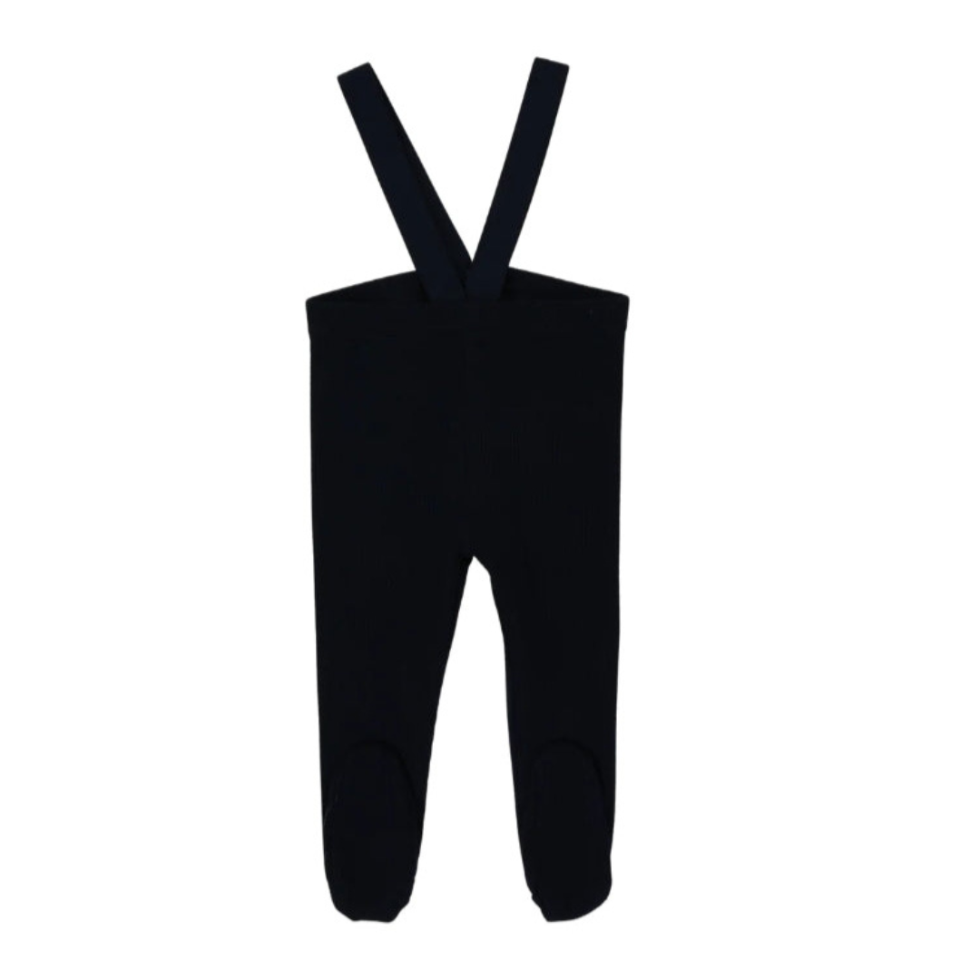 Navy Suspender Leggings