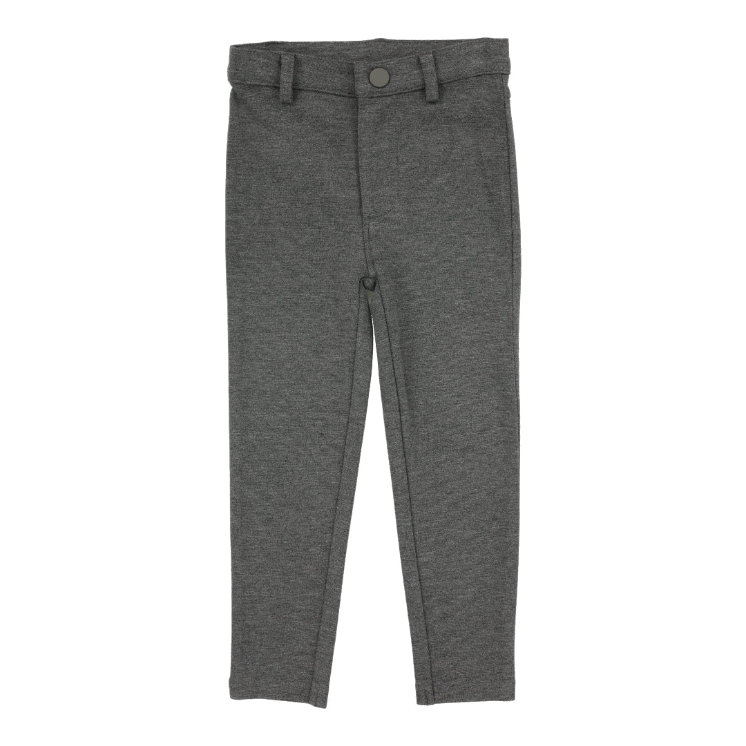 Mid Grey Knit Pants Without Seam