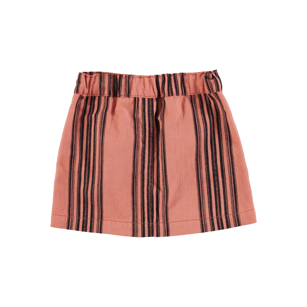 Pink Skirt w/ Black Stripes