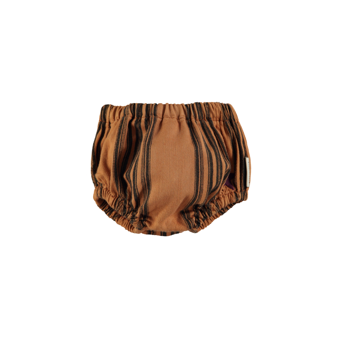 Brown Baby Shorties w/ Black Stripes