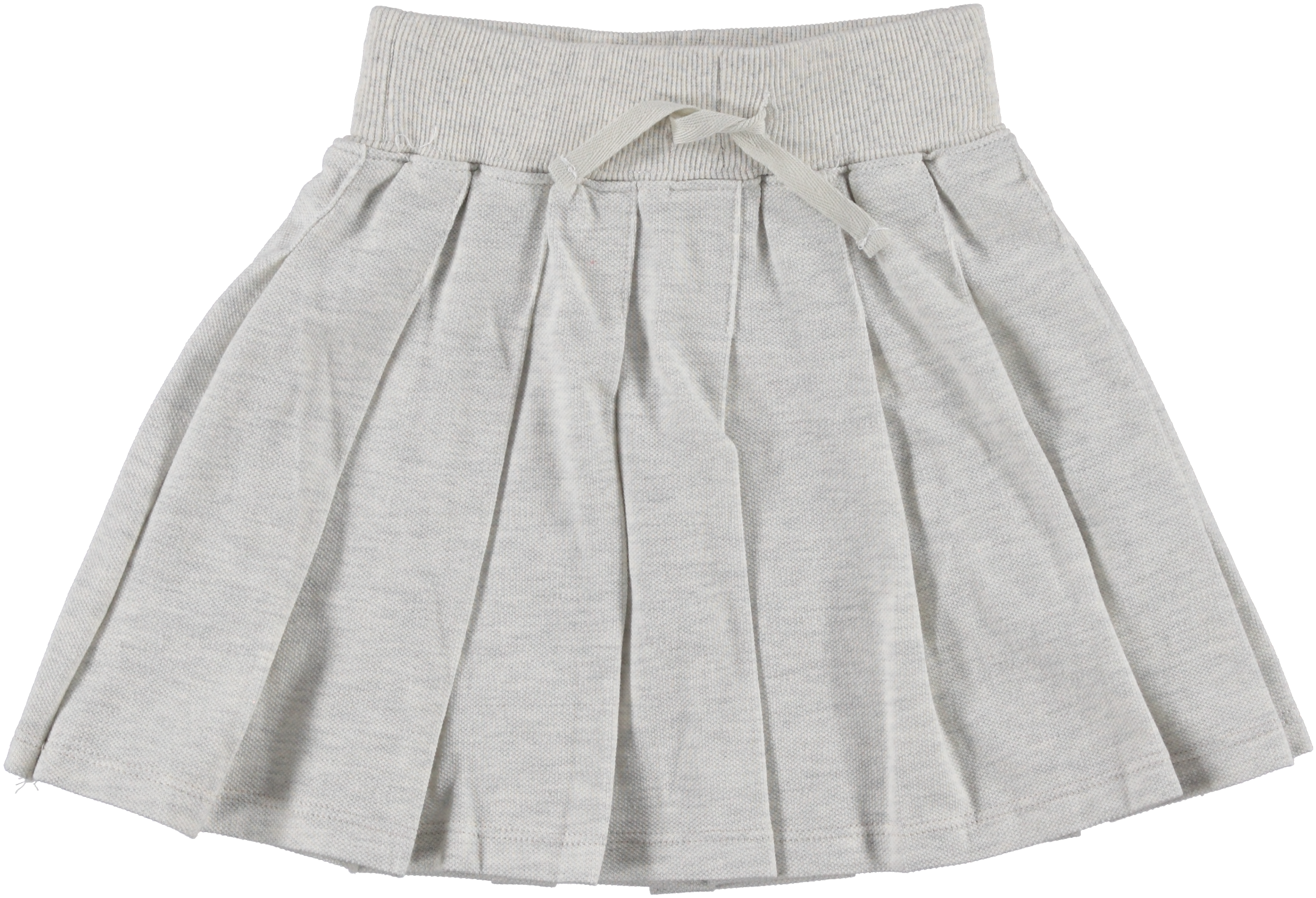 Heather Grey Box Pleat Skirt