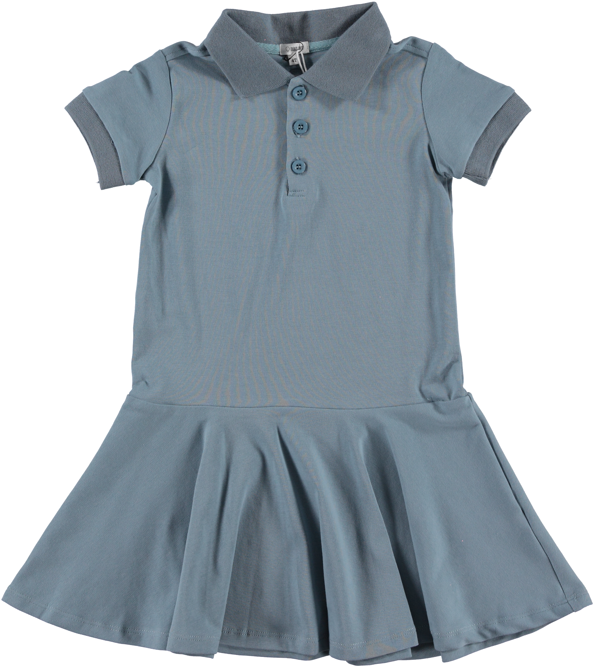 Blue Jersey Polo Dress
