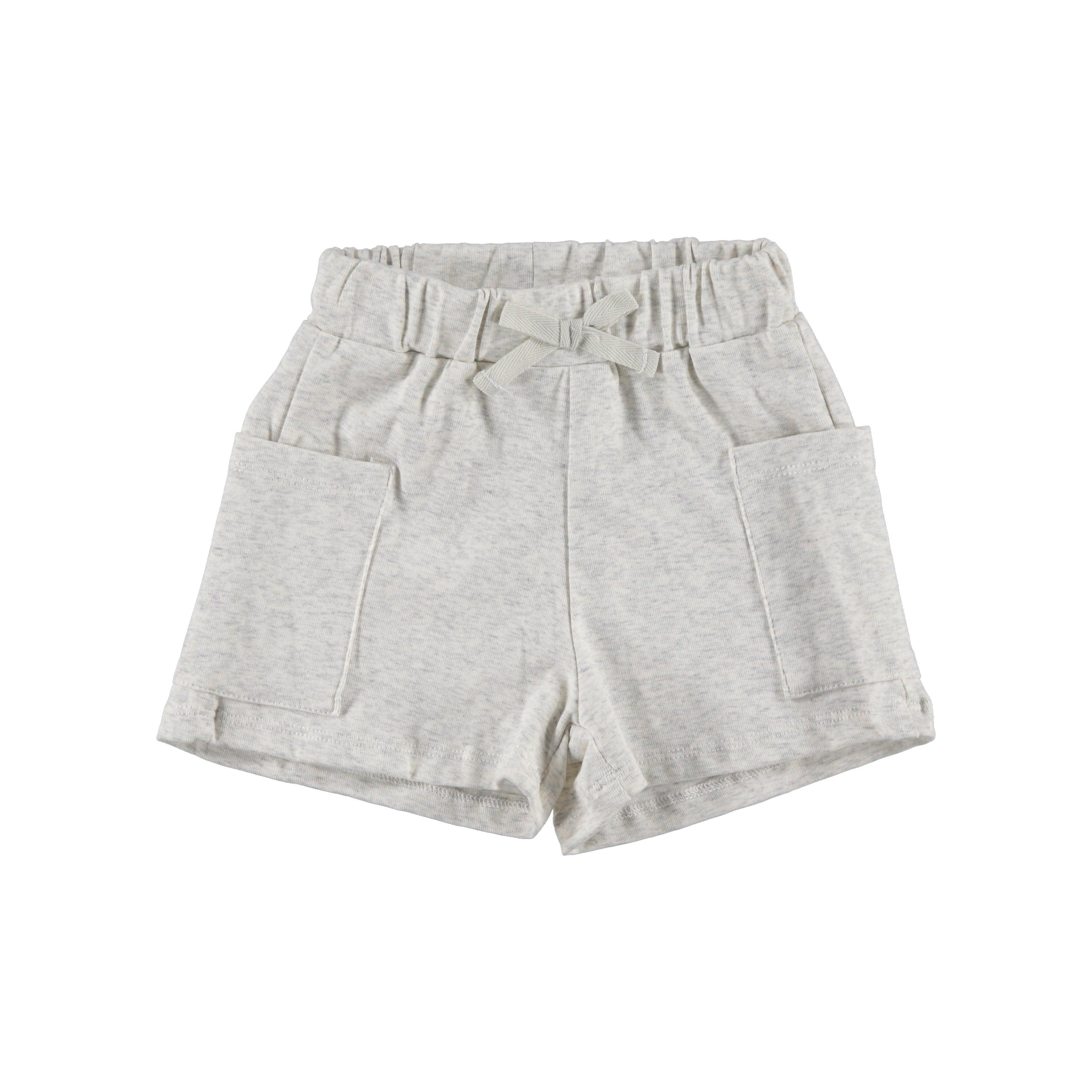 Heather Grey Pique Pocket Shorts