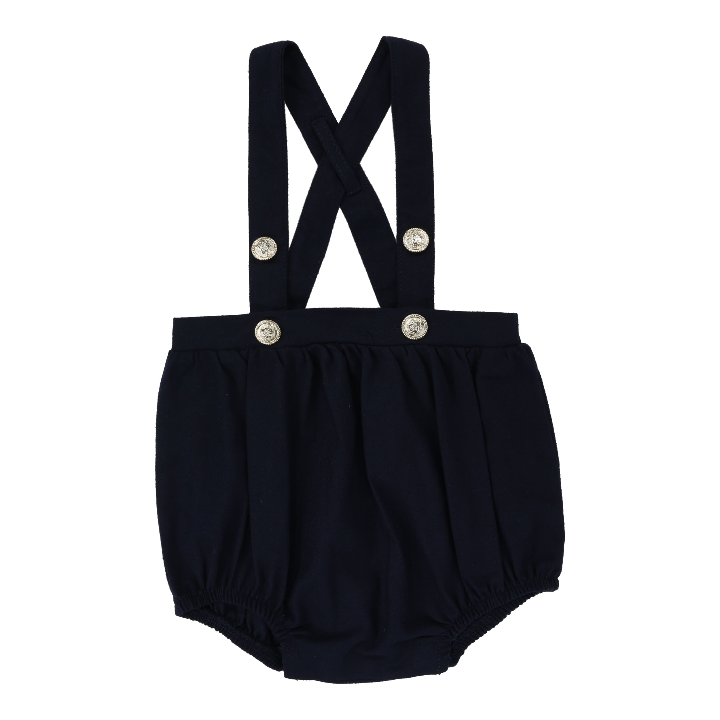 Navy Suspender Bubble Bloomers