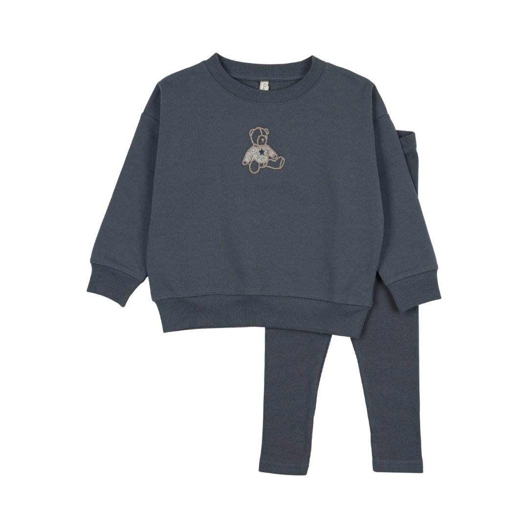 Off Navy Sweet Bear Toddler Set