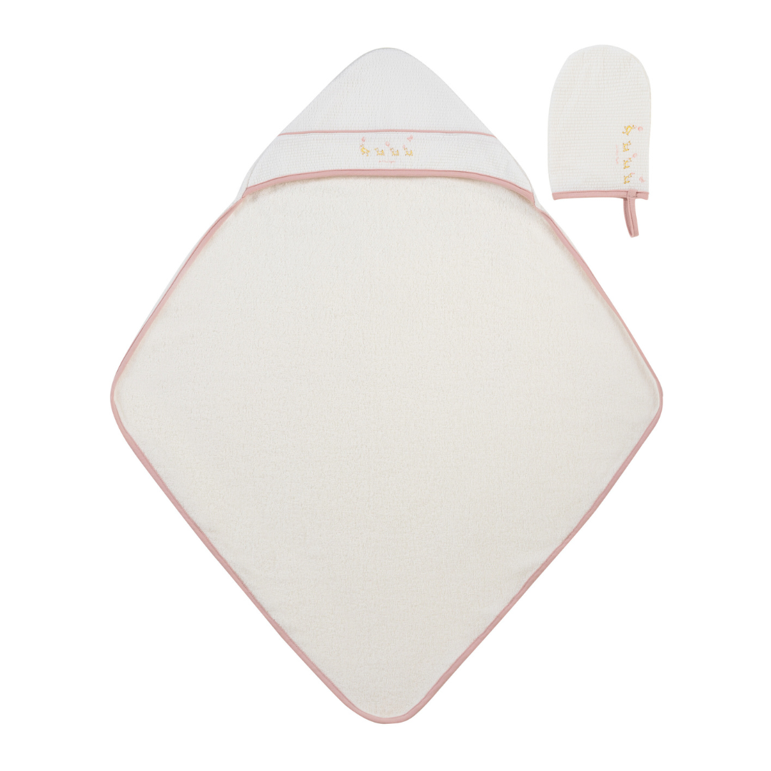 Pink Mini Royals Towel + Mit Set