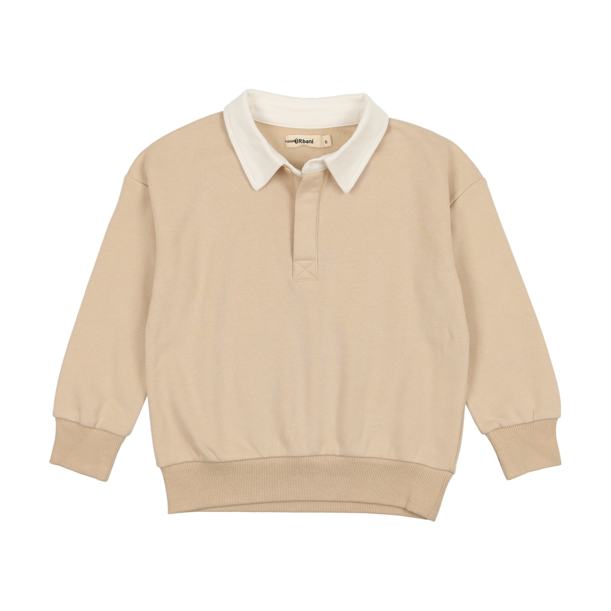 Cream Boy's Sweatshirt Polo