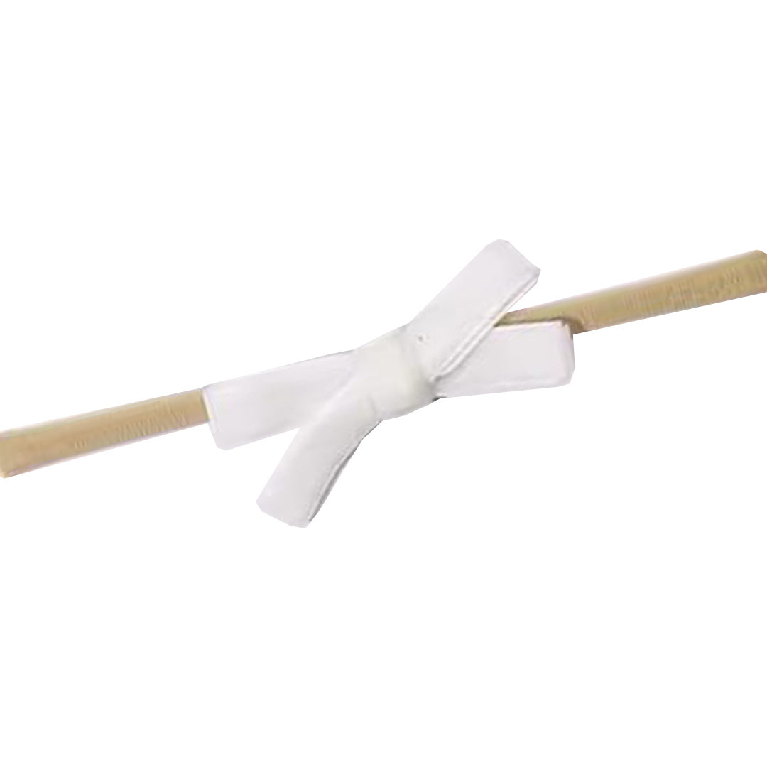 White Velvet Bow Baby Band