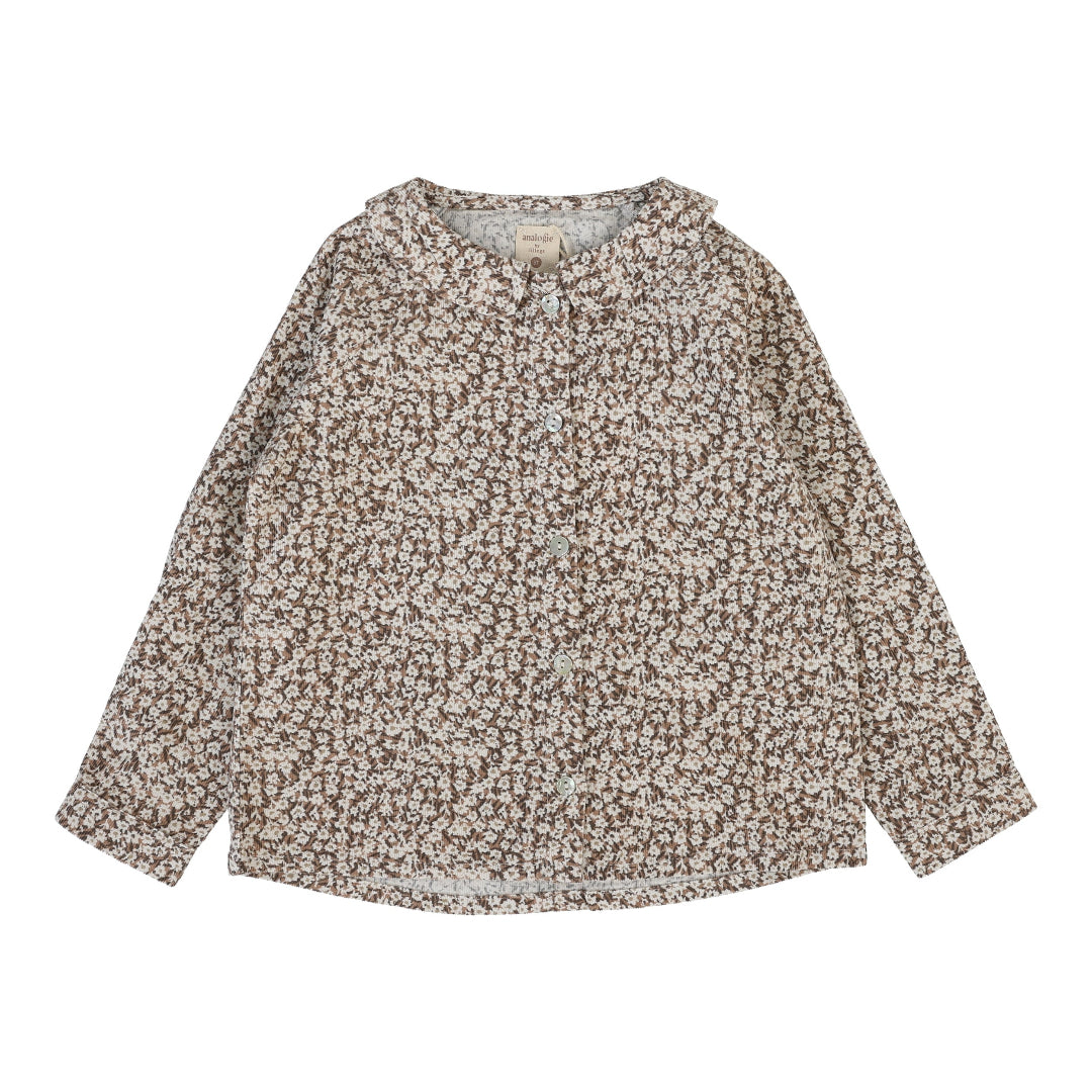 Dusty Pink Daisy Floral Blouse