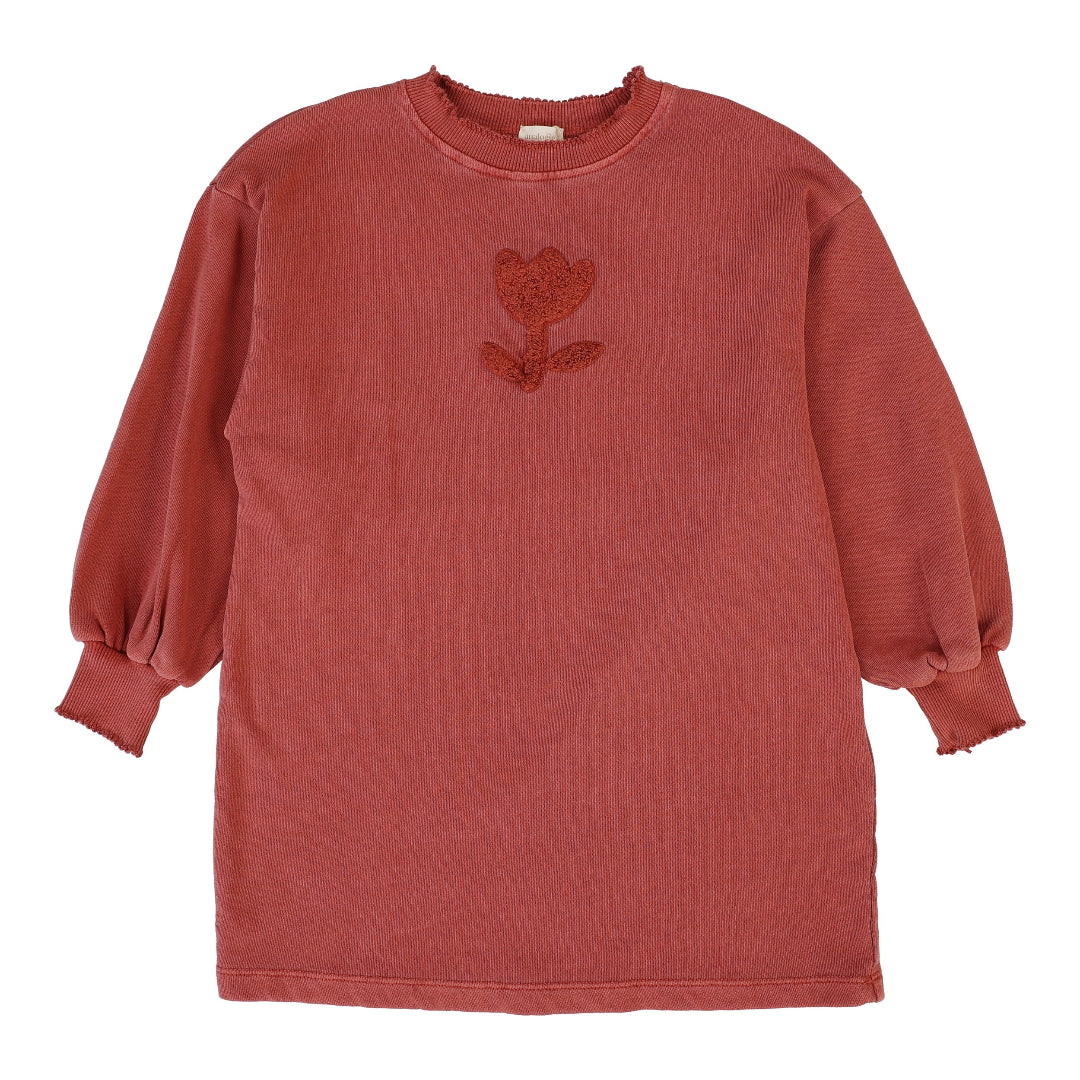 Mineral Red Sherpa Tulip Dress