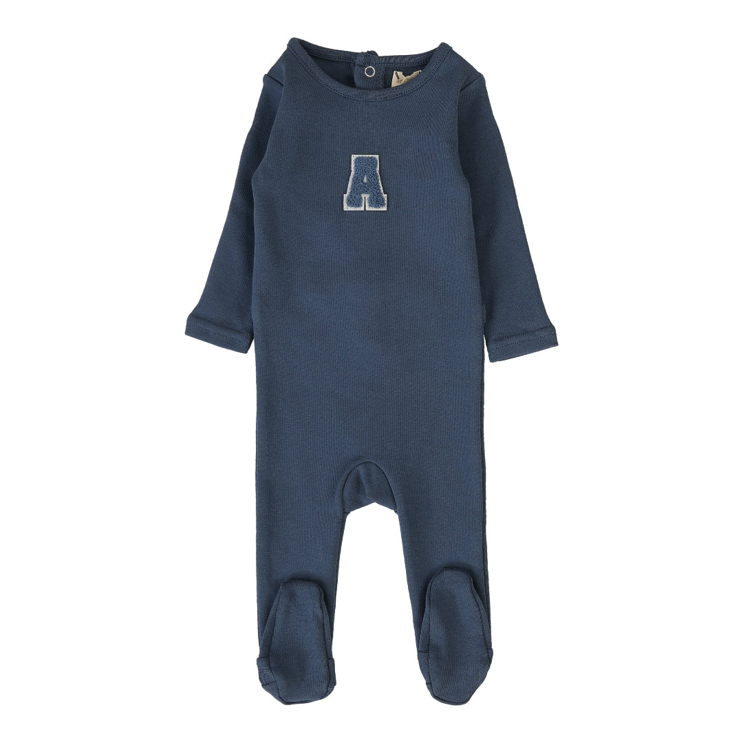 Off Blue Sherpa Footie