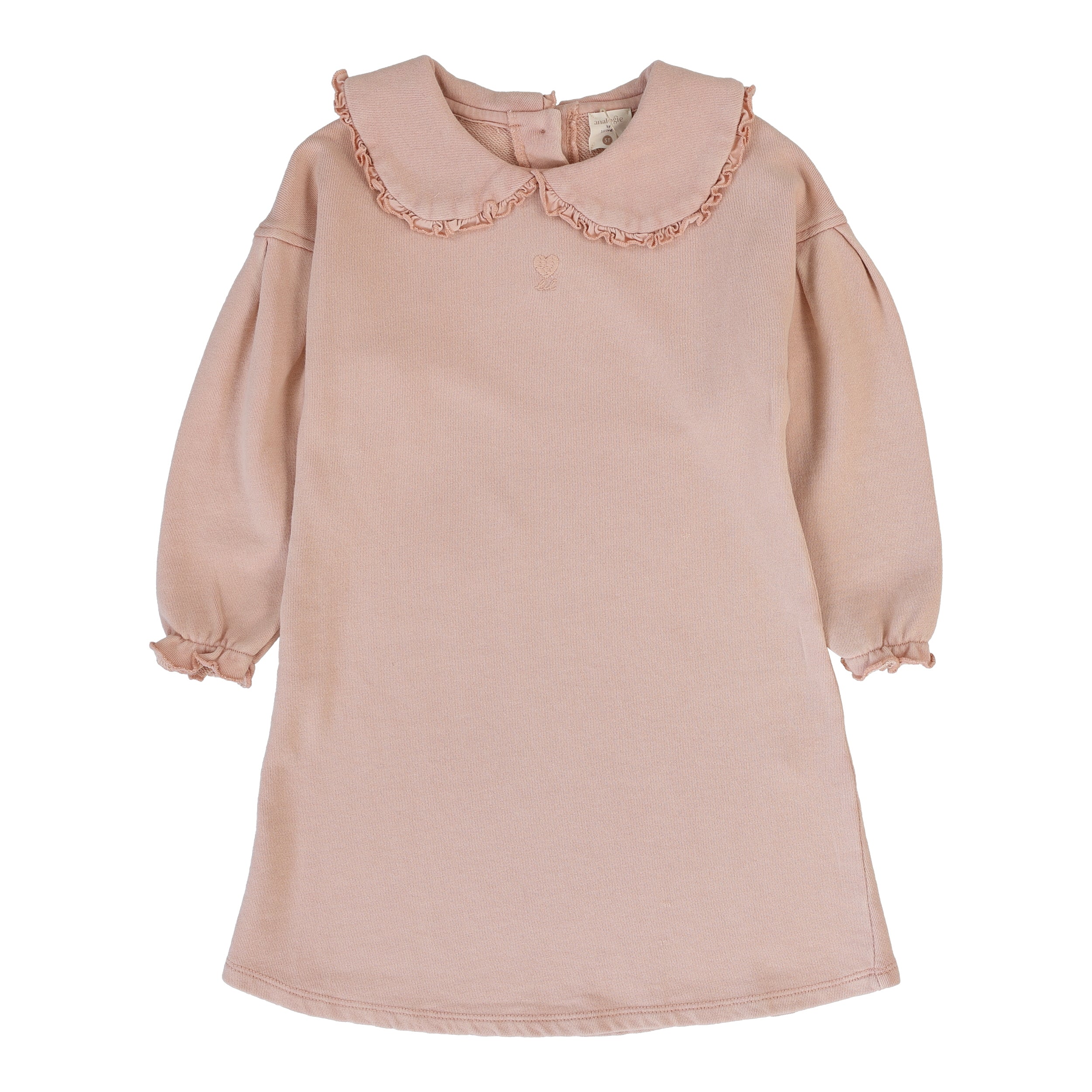 Dusty Pink Wash Sweatshirt Dress