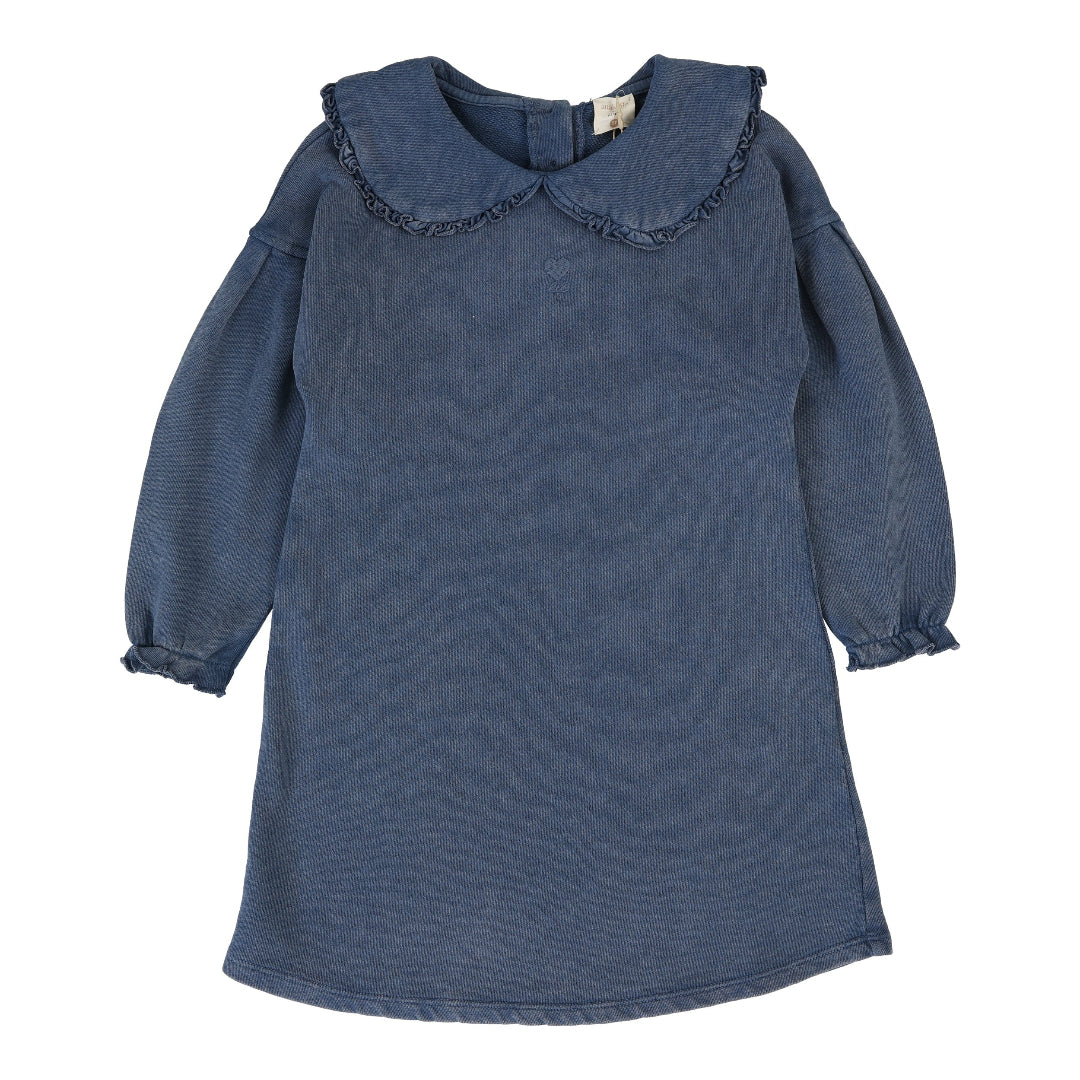 Blue Wash Sweatshirt Dress