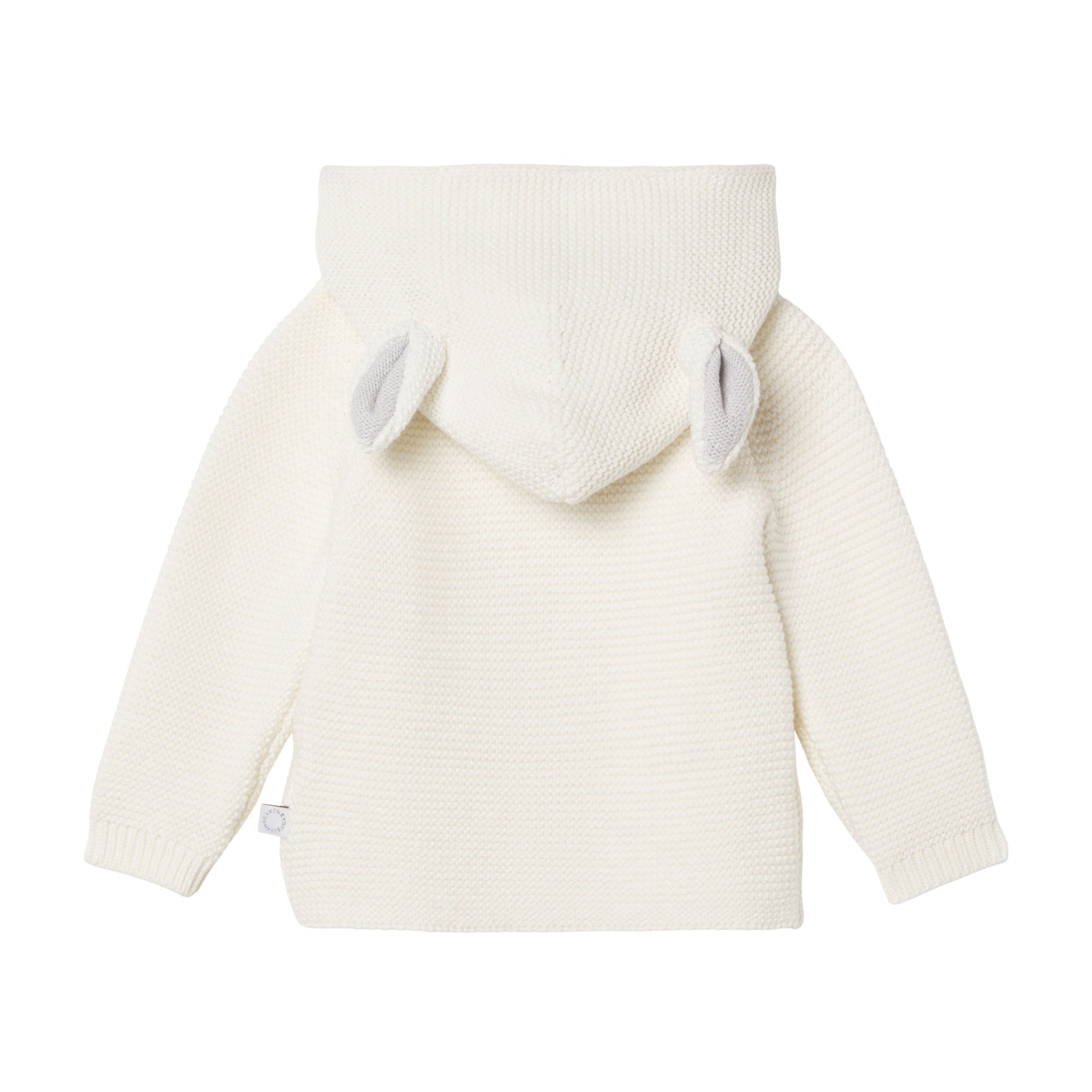 Stella McCartney White Baby Knit Cardigan With Bunny Ears