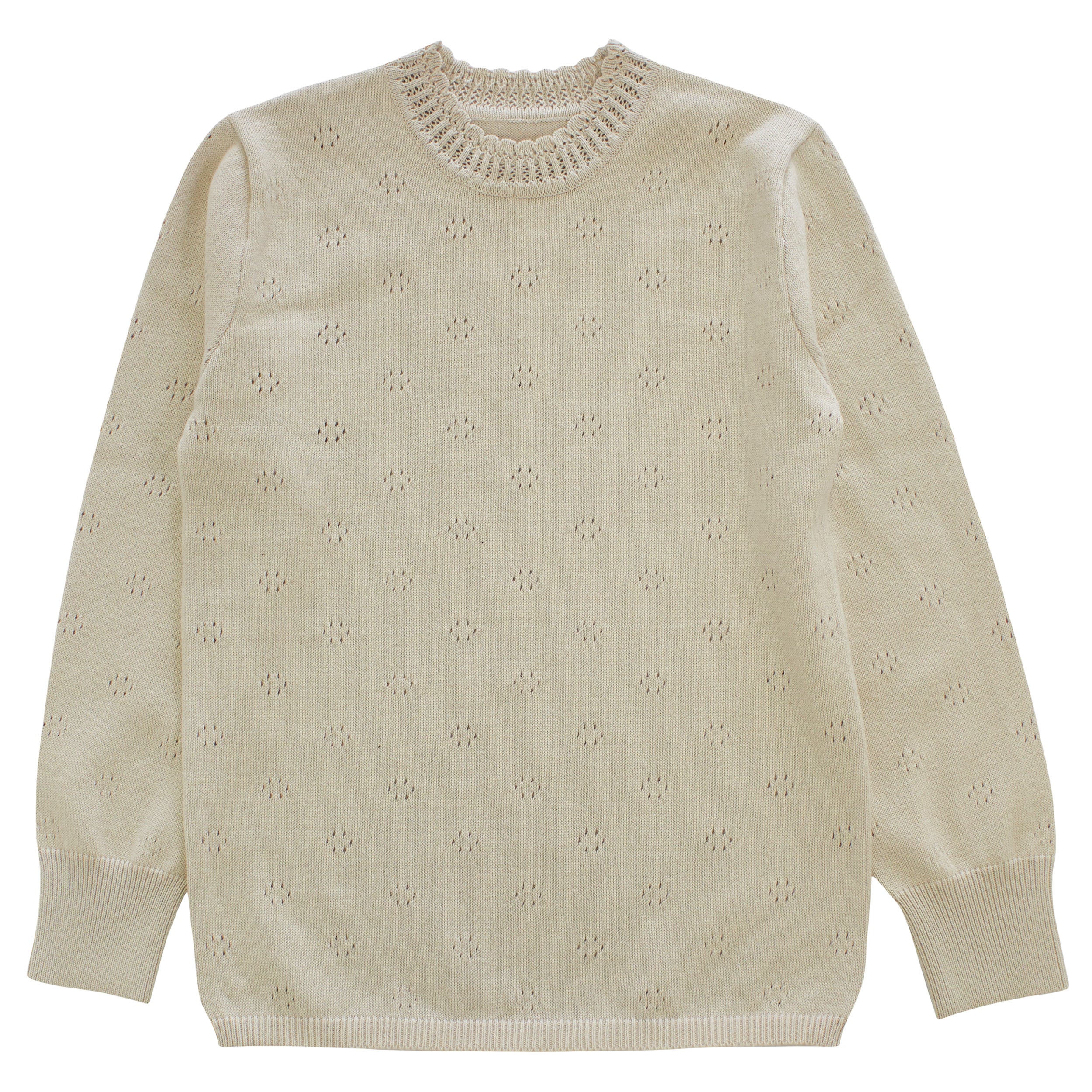 Kipp Stone Pointelle Sweater