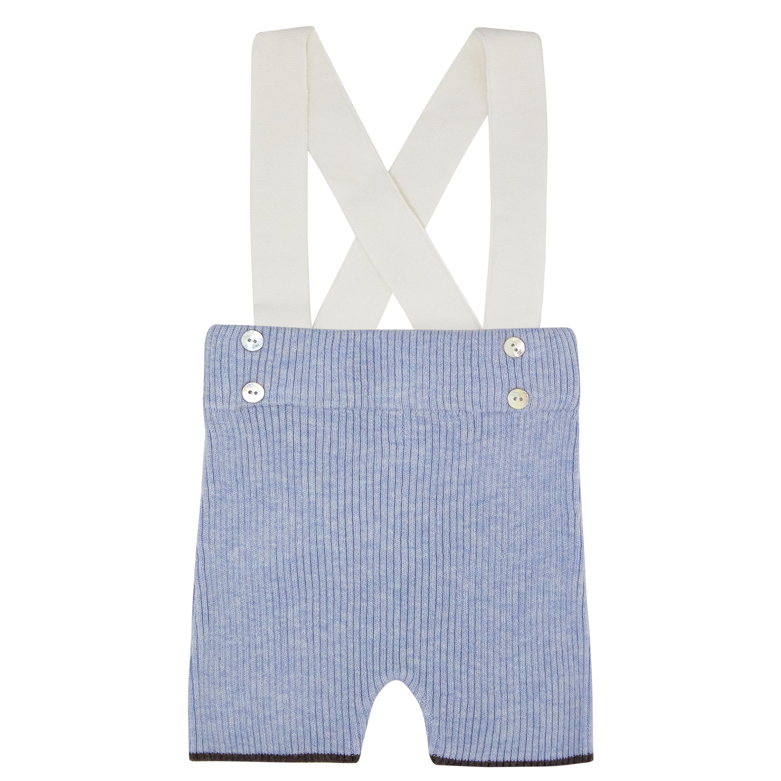 Kipp Baby Light Blue Rib Overalls