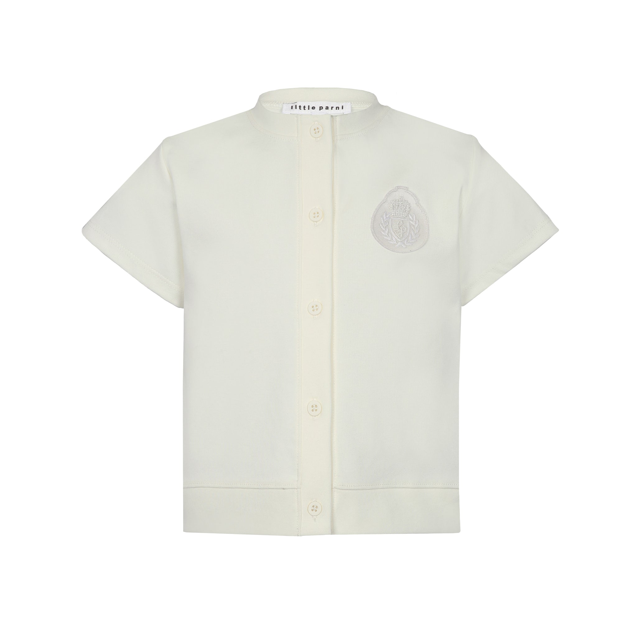 Little Parni Ivory Milano Short Sleeve Shirt